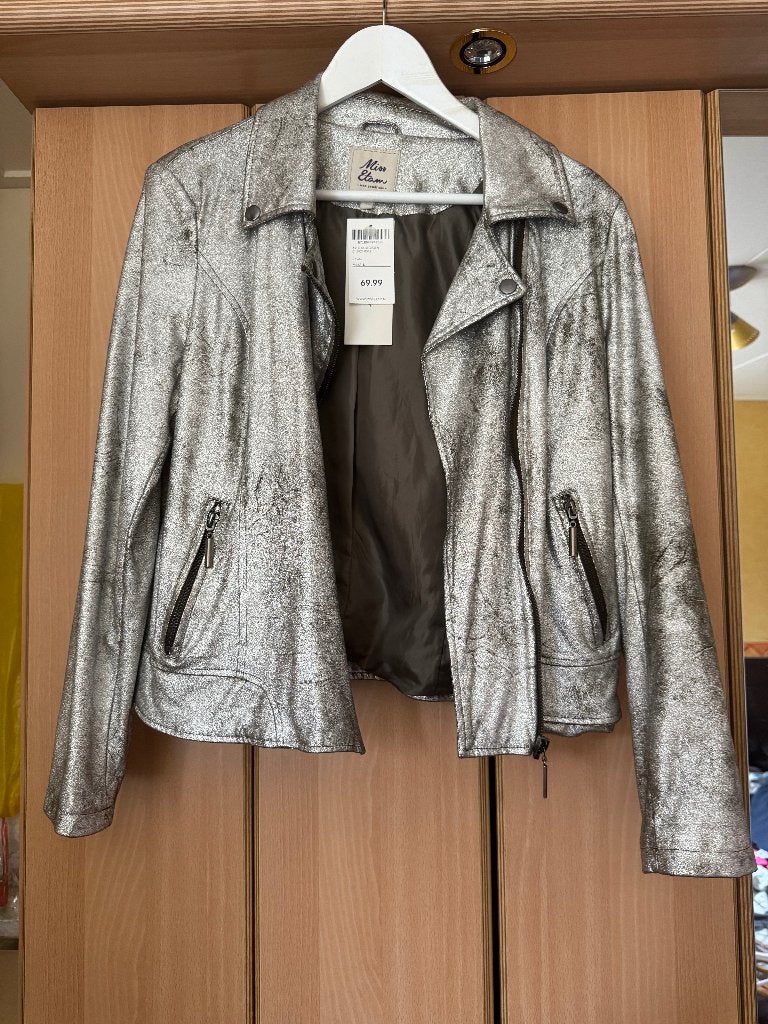 Nieuw zilverkleurig jasje, Maat 42/44 (L), Nieuw, Ophalen of Verzenden, Miss Etam