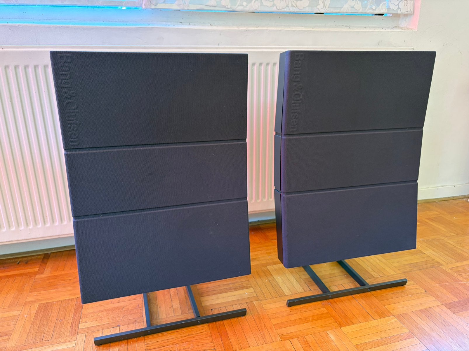 Bang & Olufsen Beovox RL 45.2 + originele stands – vintage, Audio, Tv en Foto, Luidsprekers, Ophalen, Zo goed als nieuw, Minder dan 60 watt