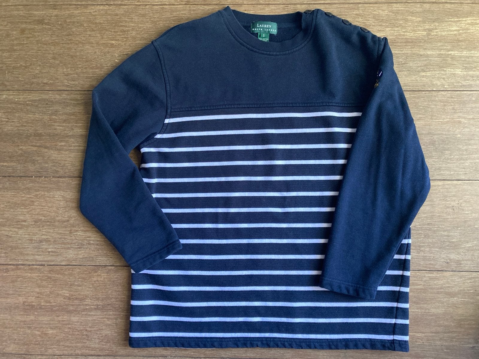 Vintage Lauren Ralph Lauren  sweater, Ophalen of Verzenden, Gedragen, Maat 36 (S), Blauw