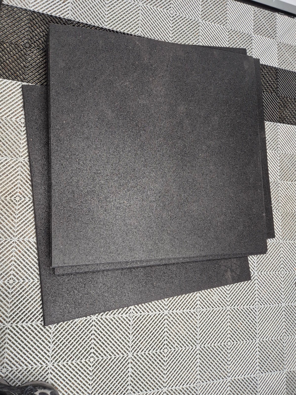 6 x Rubber tegels / matten 100x100x2cm NIEUW, Ophalen, Nieuw, Fitnessmat
