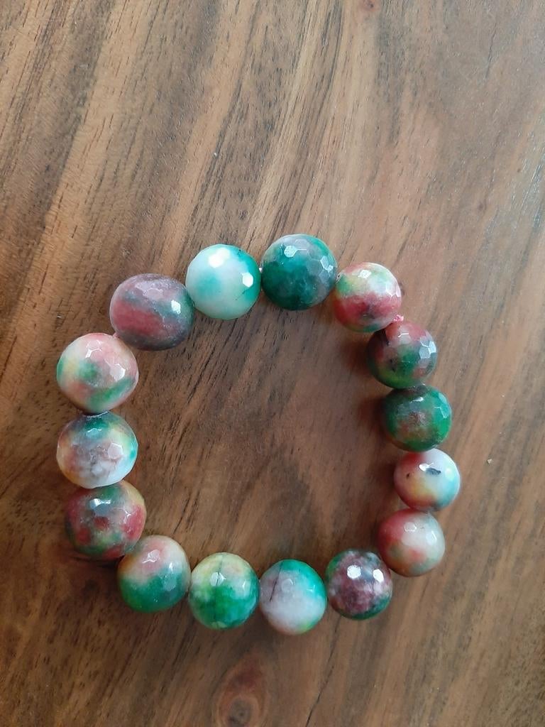 Nieuw!Prachtige AMAZONIET armband/1 kraal is 1,5 cm, Ophalen of Verzenden, Nieuw, Met edelsteen
