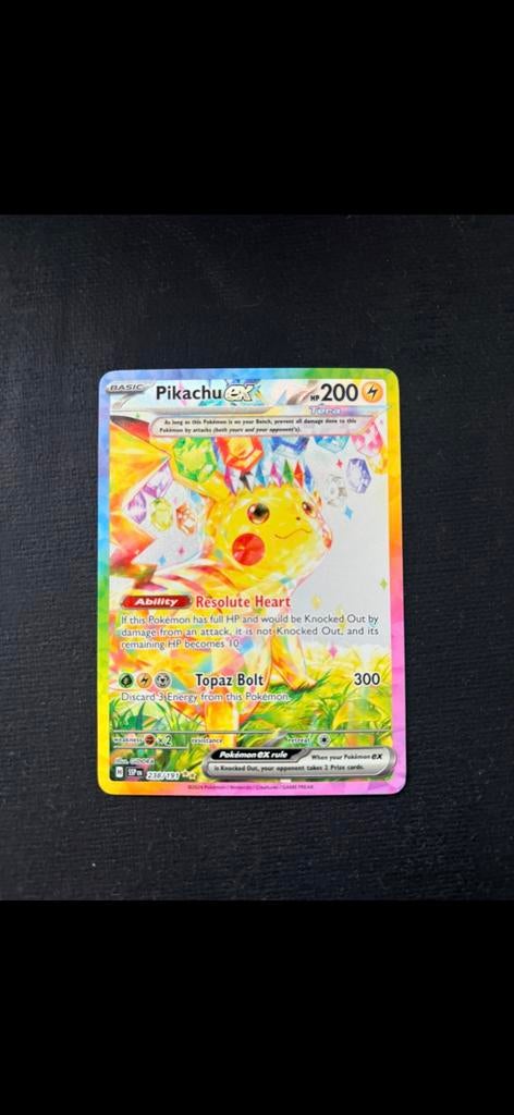 PIKACHU 238/191 CHASE CARD, Ophalen of Verzenden, Zo goed als nieuw, Losse kaart, Foil