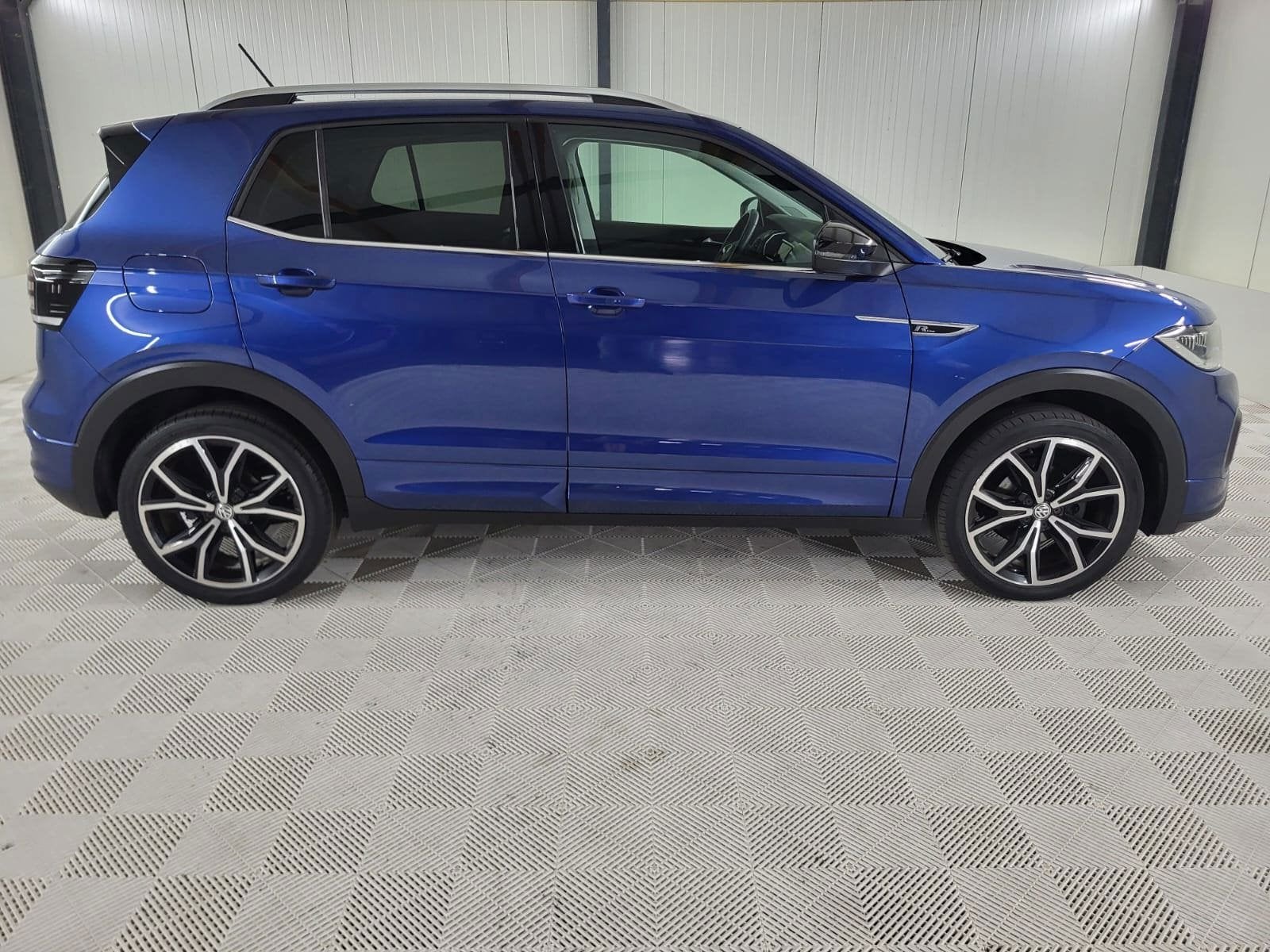 Volkswagen T-Cross 1.0 TSI Style, R-Line Automaat, Camera, S, Auto's, Dealer onderhouden, T-Cross, Gebruikt, Blauw