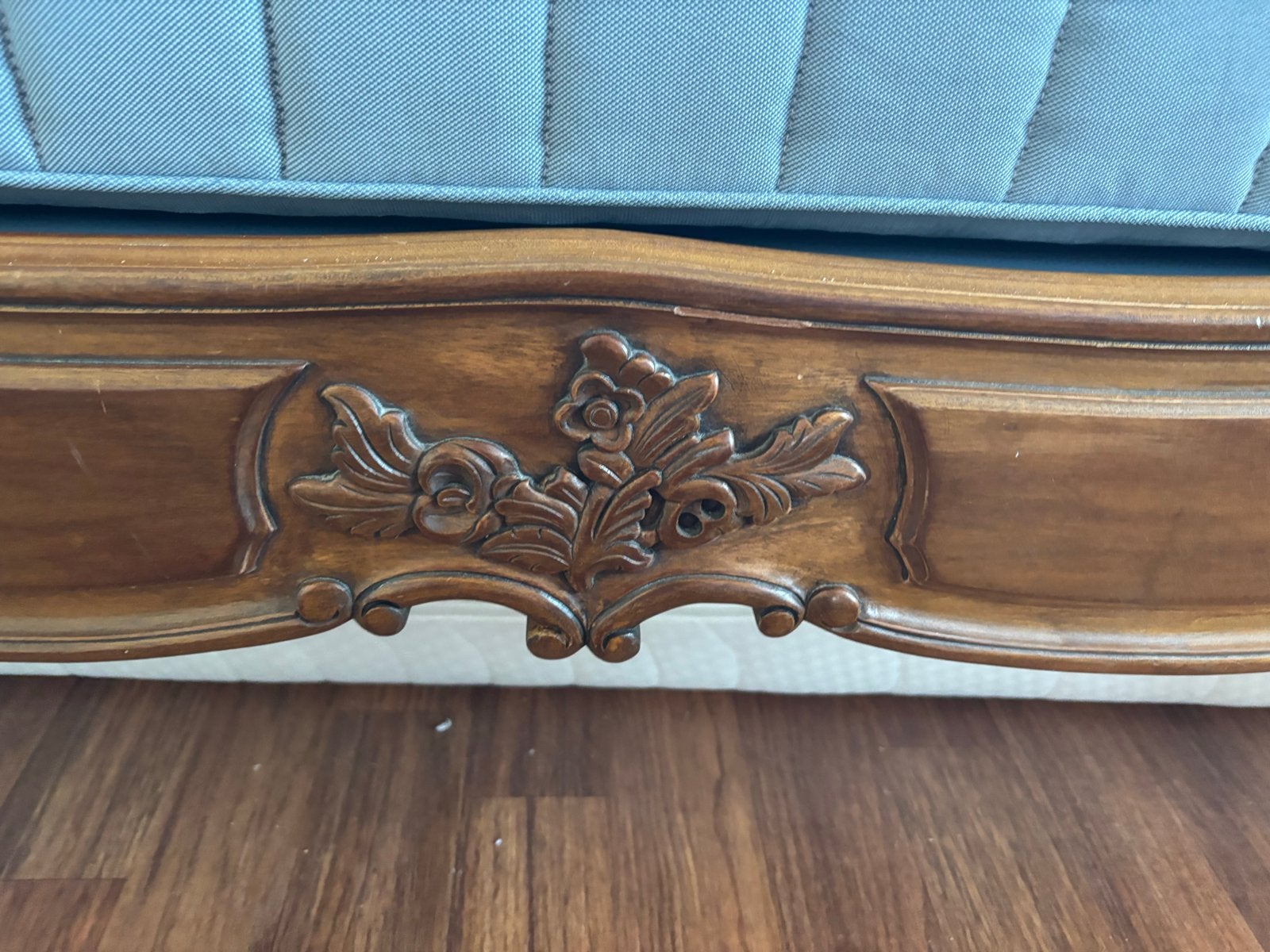 Foto 9 van Antiek Louis XIV Mahonie Bedombouw - 140x200
