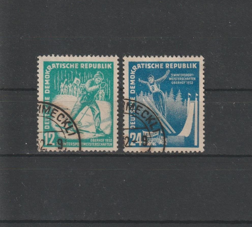 DDR 1952, Michel 298 t/m 299, Gestempeld., Ophalen of Verzenden, DDR, Gestempeld