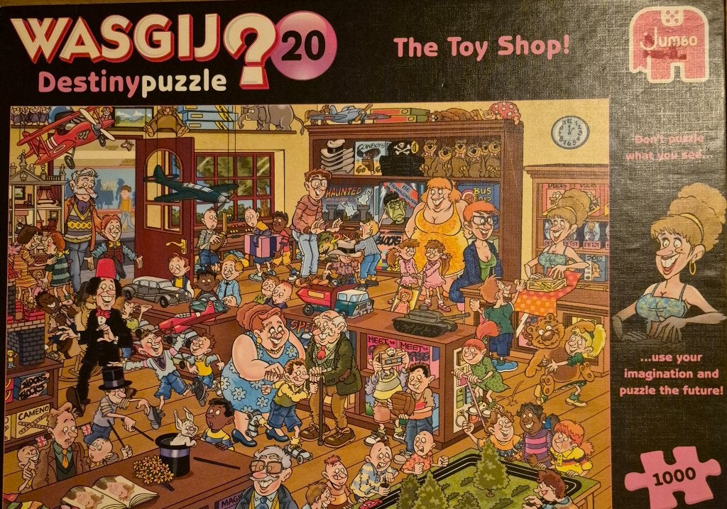 Wasgij destiny puzzel 1000 stukjes, Ophalen of Verzenden, 500 t/m 1500 stukjes, Gebruikt, Legpuzzel