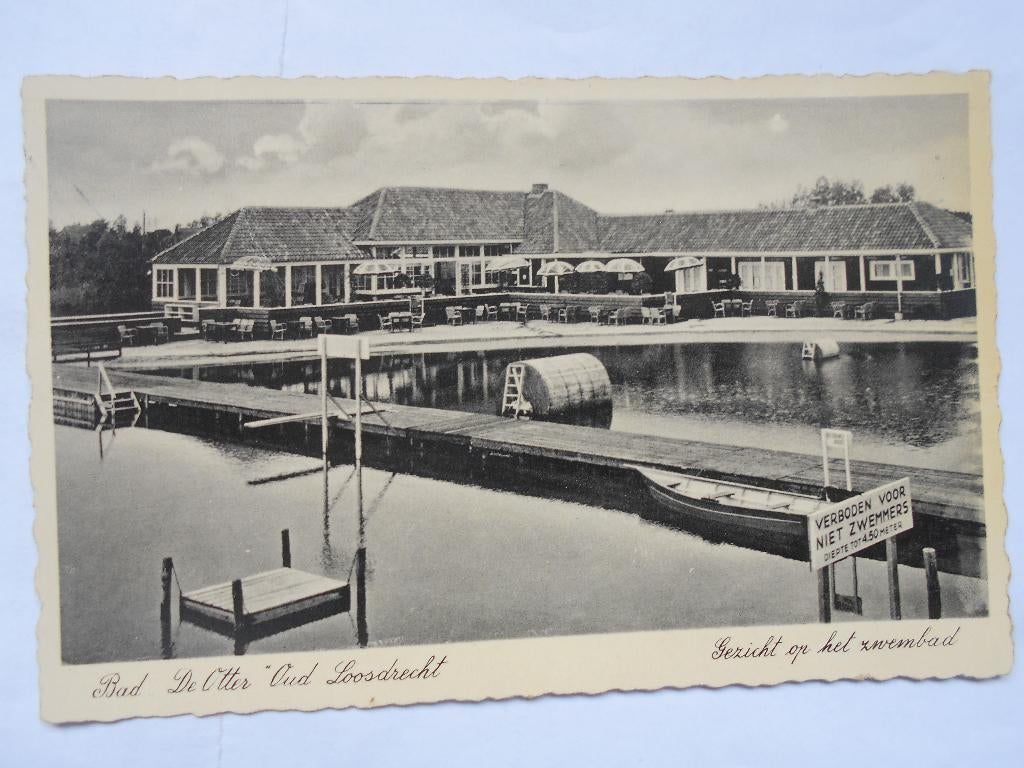 Loosdrecht rond 1935 Bad De Otter Oud Loosdrecht de Otter, Ophalen of Verzenden, 1920 tot 1940, Gelopen, Noord-Holland