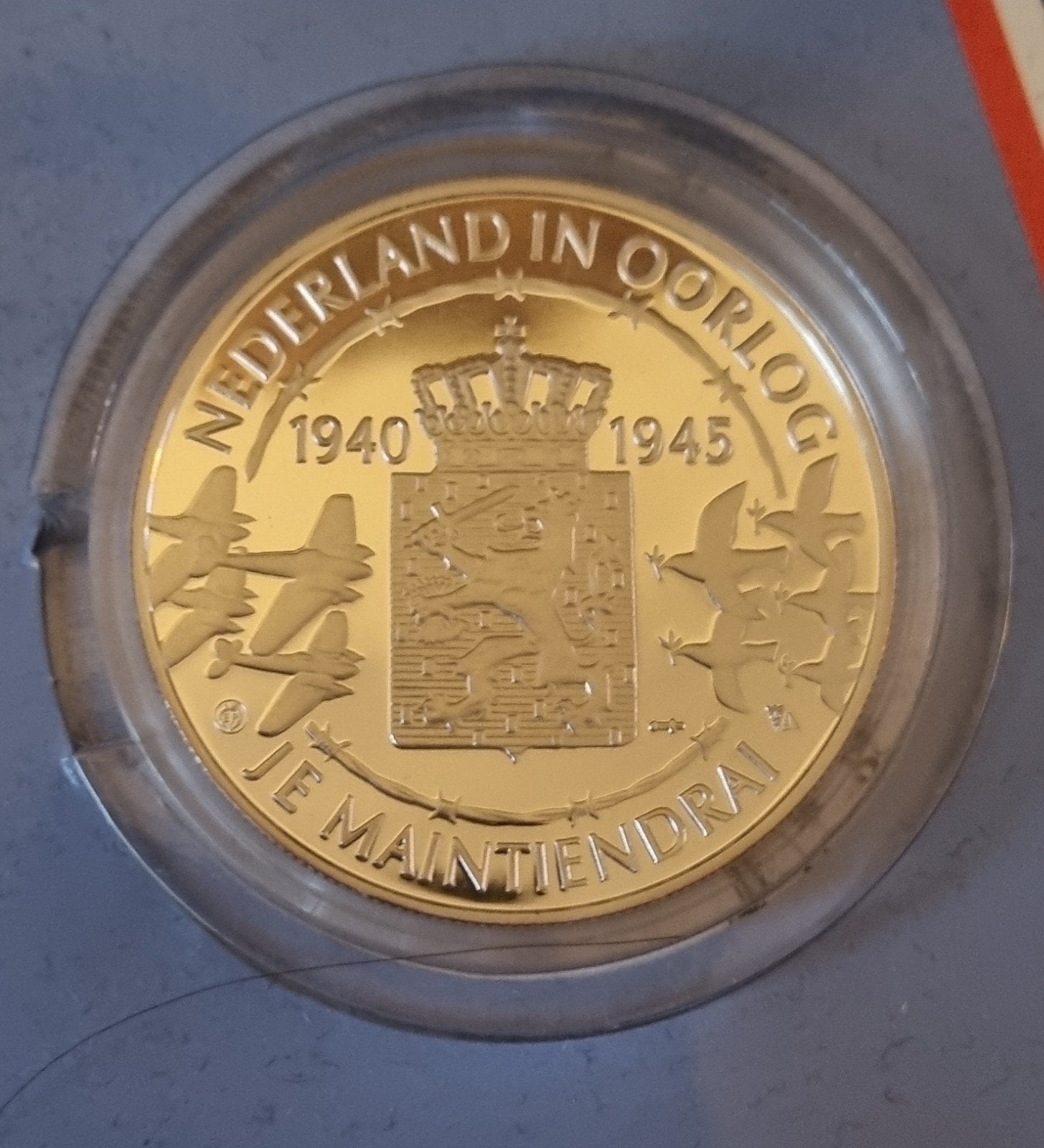 herdenkingsmunt 60 jaar bevrijding, Ophalen of Verzenden, Zilver, Nederland