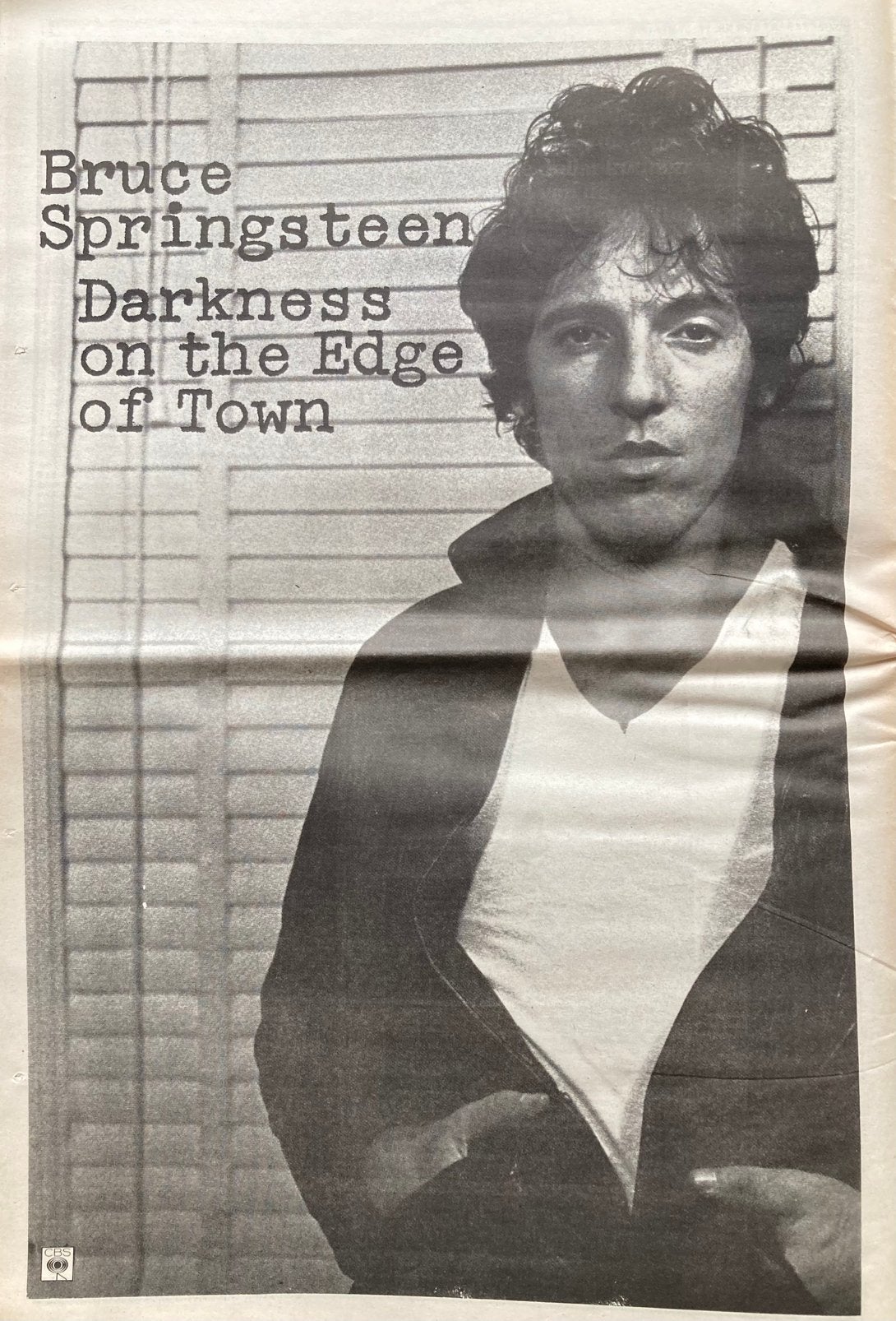Paginagrote A3 advertentie BRUCE SPRINGSTEEN Darkness releas, Verzamelen, Posters, Ophalen of Verzenden, Zo goed als nieuw