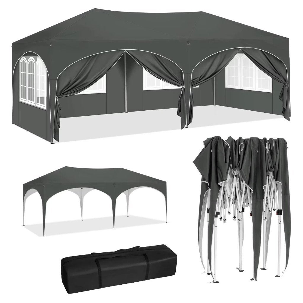 Easy Up Partytent 3x6m – 6 Zijwanden – Waterdicht – Draagtas, Tuin en Terras, Partytent, Minder dan 2 meter, Nieuw, Minder dan 5 meter