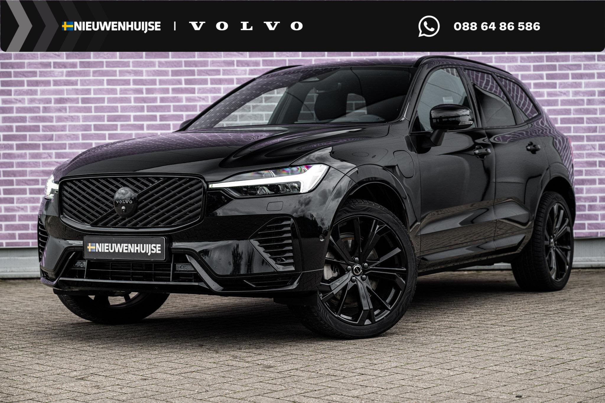 Volvo XC60 2.0 T6 Plug-in Hybrid AWD Ultra Black Edition | P, Gebruikt, Euro 6, 4 cilinders, Zwart