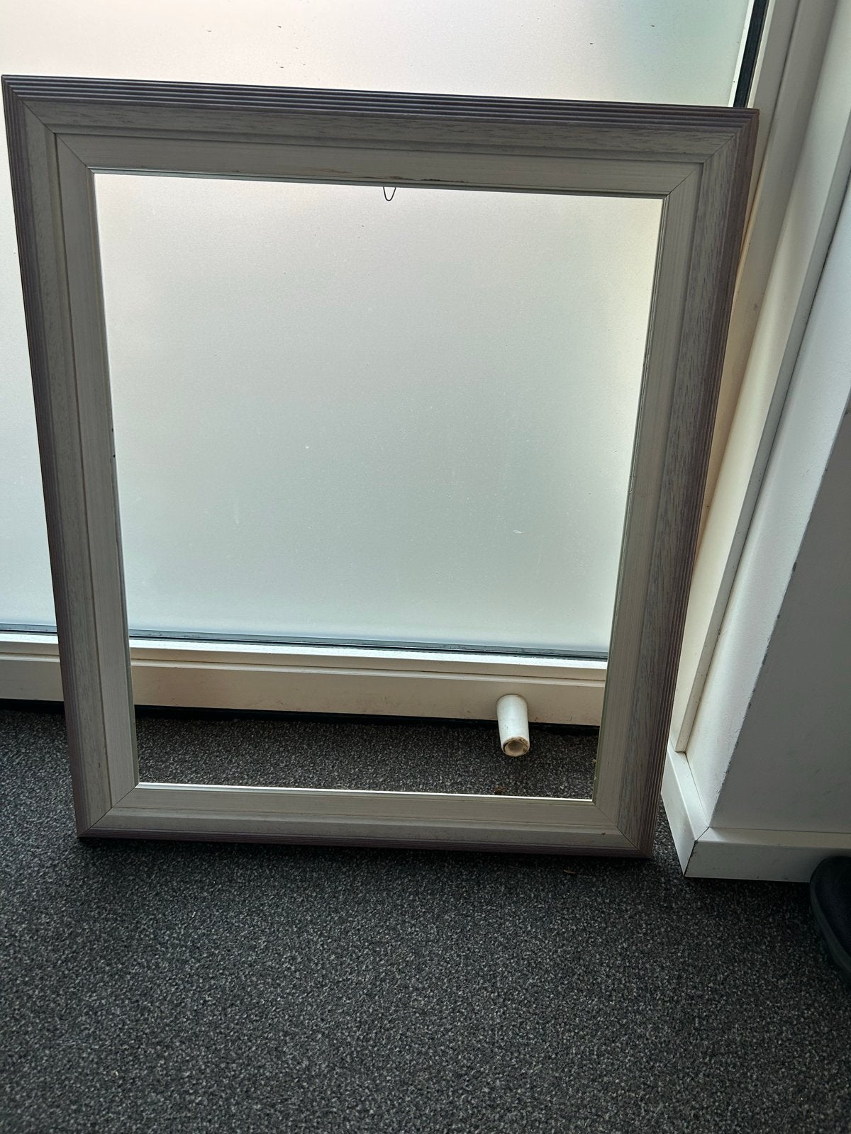 Houten fotolijst grijs/bruin met ophangsysteem, Ophalen, Gebruikt, Fotolijst, Meerkleurig