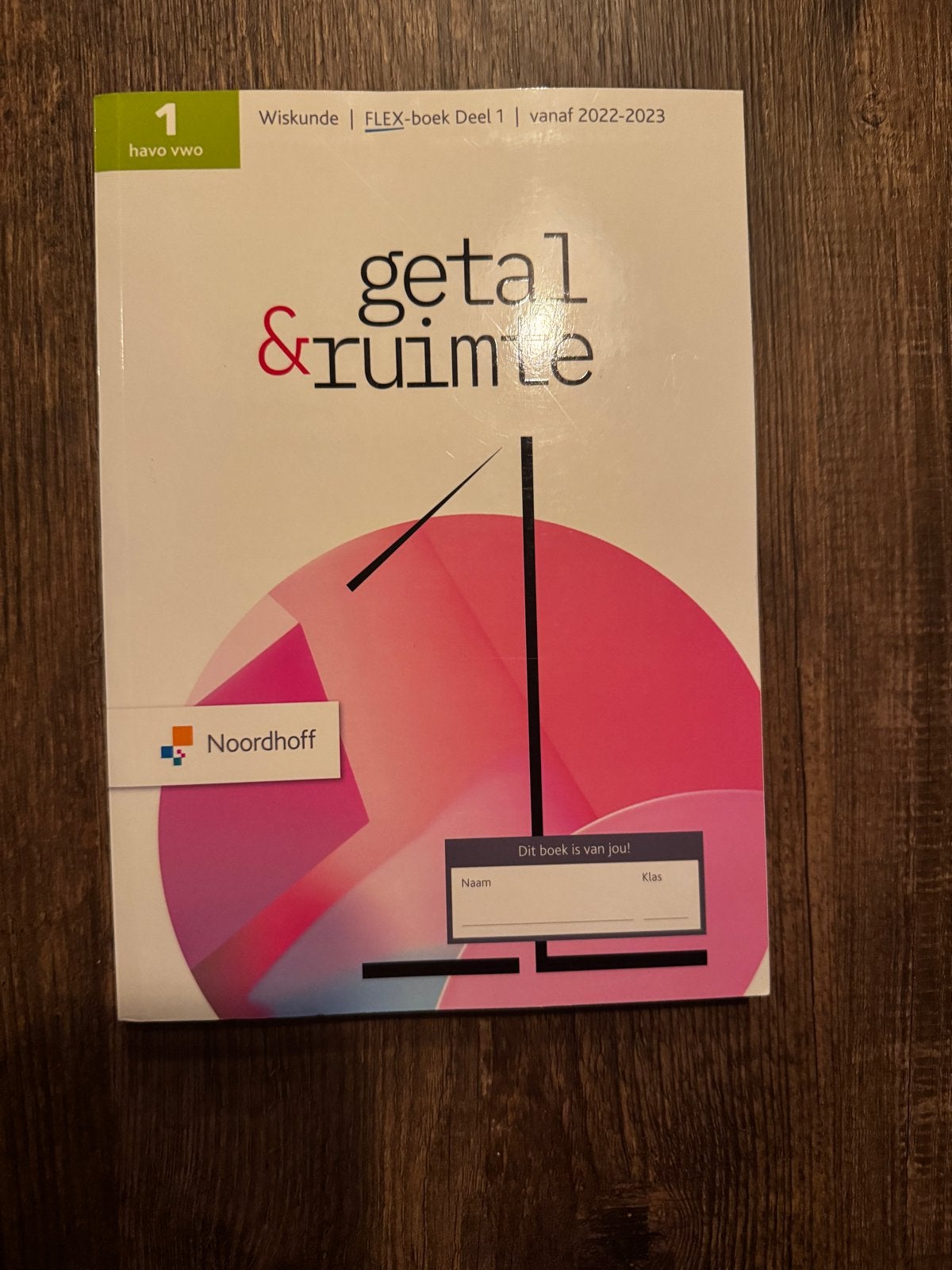 Getal en Ruimte havo vwo 1 deel 1 Wiskunde FLEX-boek, Ophalen of Verzenden, Zo goed als nieuw, HAVO, Wiskunde A