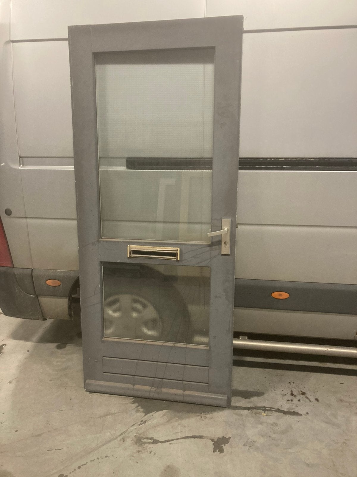 Hardhouten buitendeur 92*211, Ophalen, 1 tot 2 meter, Minder dan 3 meter, Zo goed als nieuw