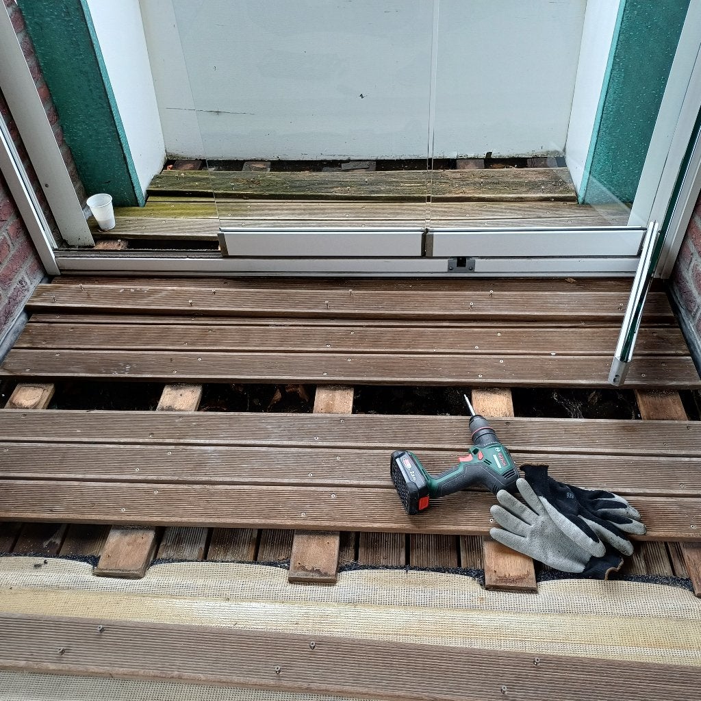 Bakirai hardhouten planken, Doe-het-zelf en Verbouw, Hout en Planken, Ophalen, Gebruikt, Minder dan 25 mm, 200 tot 250 cm