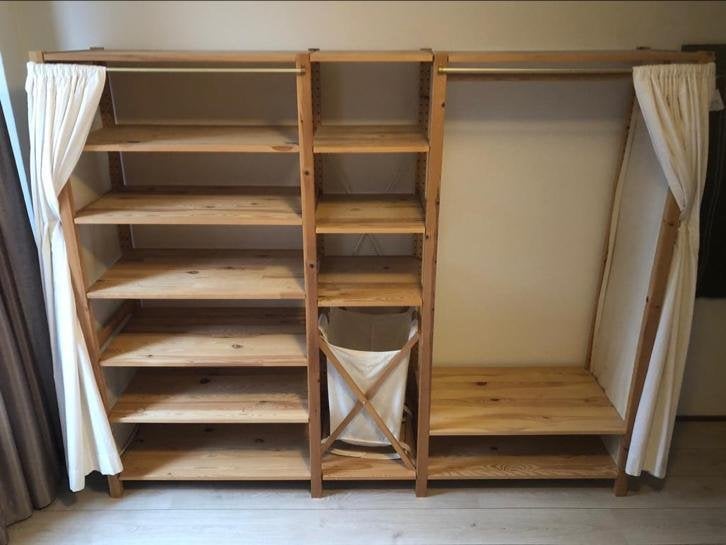 Partij Ikea Ivarplanken en zijpanelen 50cm diep, Ophalen of Verzenden, Gebruikt