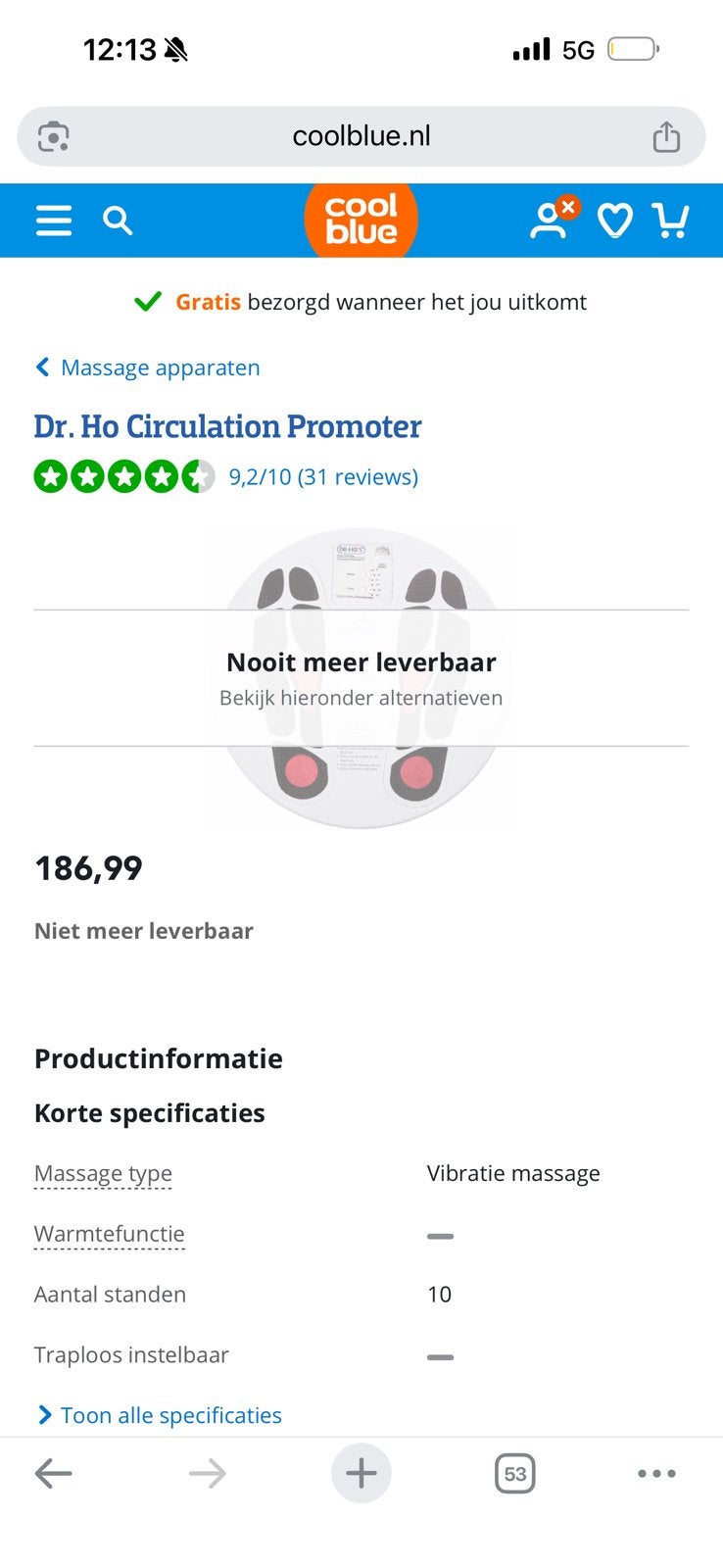 Dr Ho’s circulation promoter, Ophalen of Verzenden, Nieuw, Apparaat