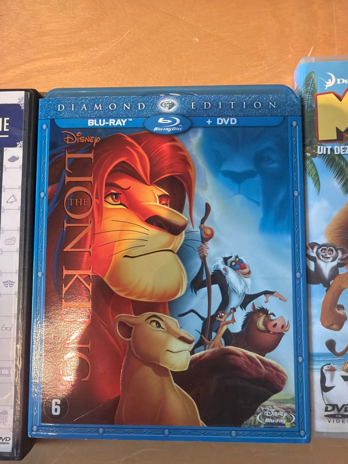 6 Kinderfilms: De Leeuwenkoning, Madagascar, Finding Nemo, H, Cd's en Dvd's, Gebruikt, Amerikaans, Nederlands, Kinderprogramma of -film