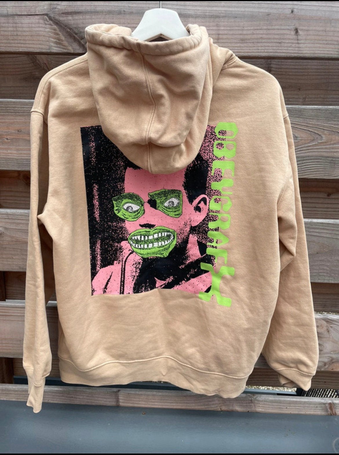 Obey hoodie “Grafx” maat S., Ophalen of Verzenden, Zo goed als nieuw, Maat 48/50 (M), Beige