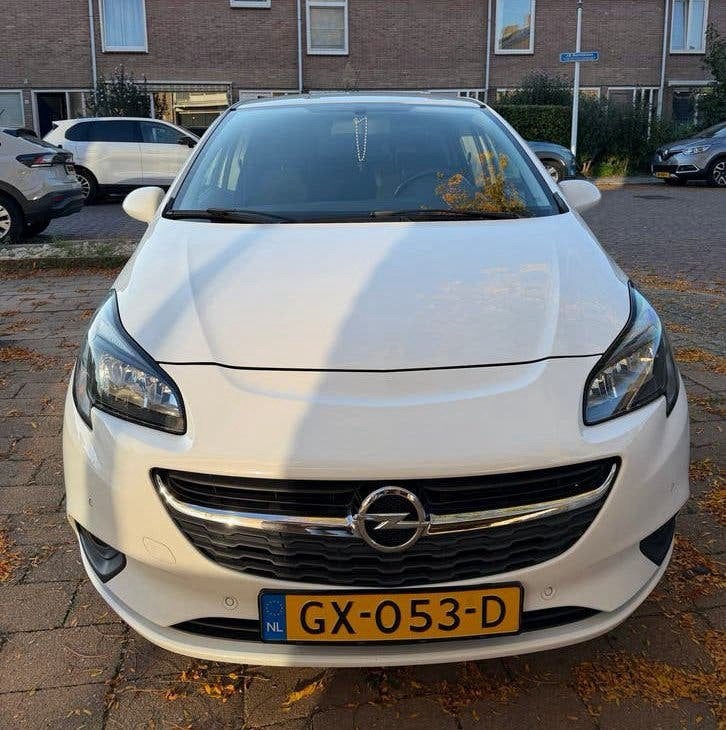 Opel Corsa 1.0 Turbo Edition 66KW 90PK 5D 2015 Wit/NW APK, Auto's, Voorwielaandrijving, Stof, Origineel Nederlands, 1200 kg
