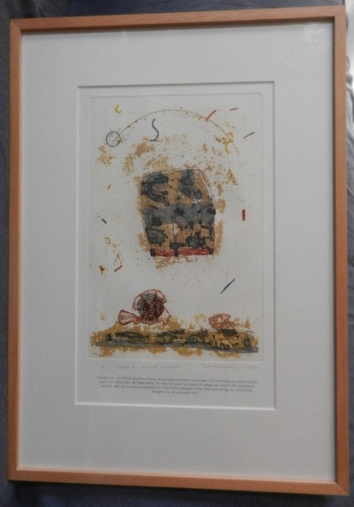 Ets Value I, voor Smith Kline door Tim Hinterding opl. 30 ex, Antiek en Kunst, 30 cm, Ophalen of Verzenden, Met tekst, 20 cm
