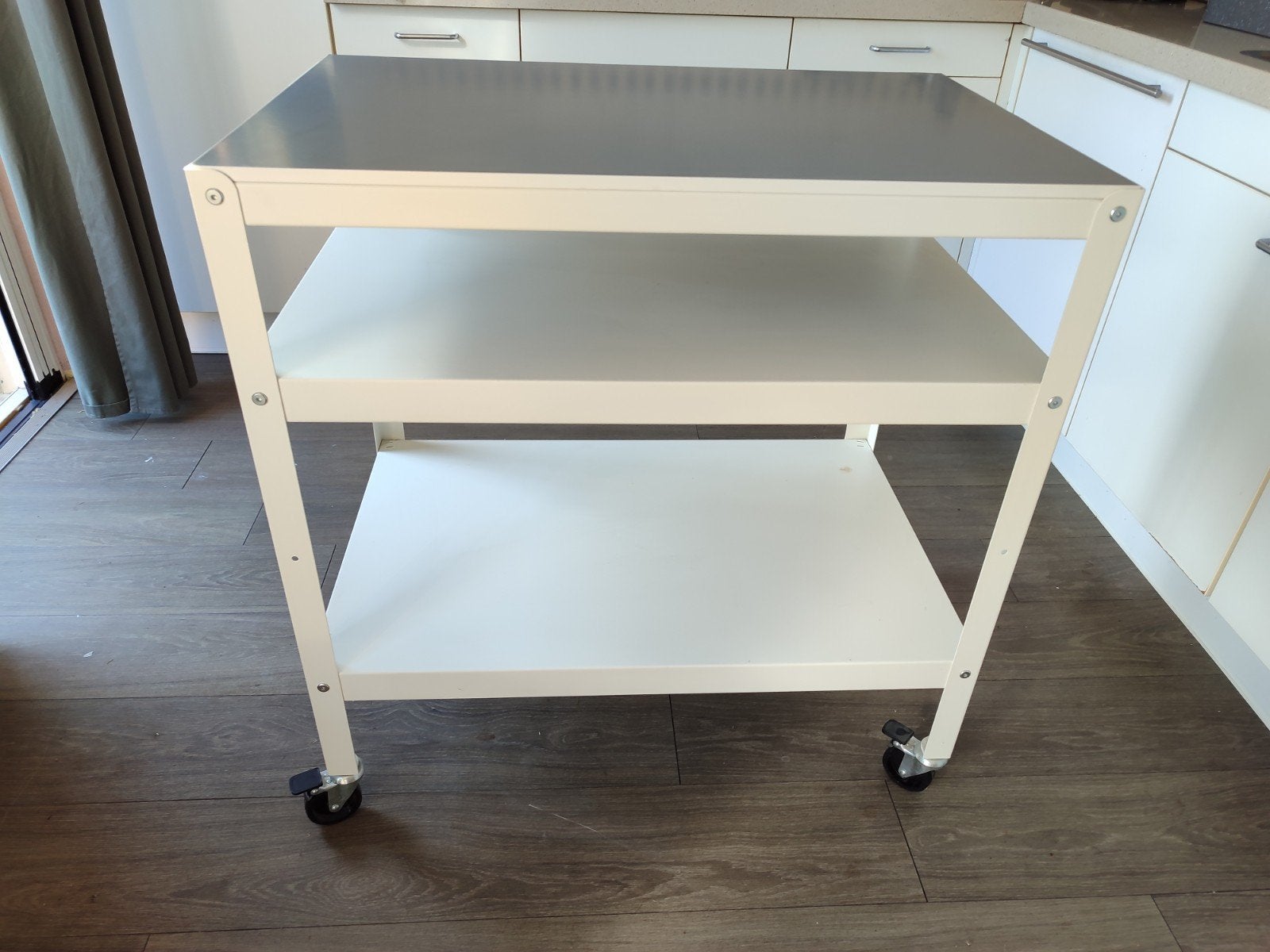 IKEA Keukentrolley - Wit/Grijs - Zo goed als nieuw, Ophalen, IKEA, Keukentrolley, Zo goed als nieuw