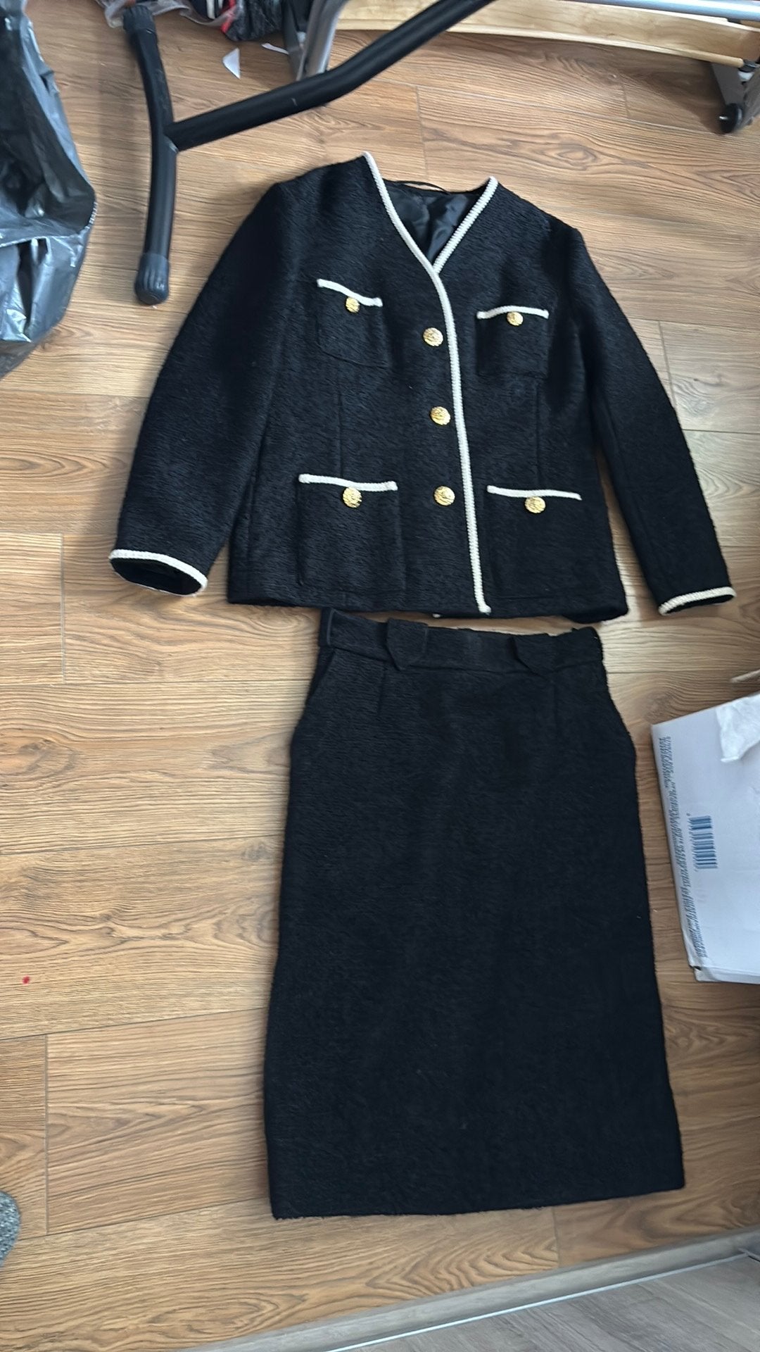 Pak jas en rok, Kleding | Dames, Maat 38/40 (M), Kostuum of Pak, Zwart, Ophalen of Verzenden
