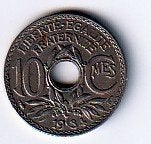 10  cent  1934  Frankrijk. km. 866 a  ( 0,40 euro ), Ophalen of Verzenden, Frankrijk, Losse munt