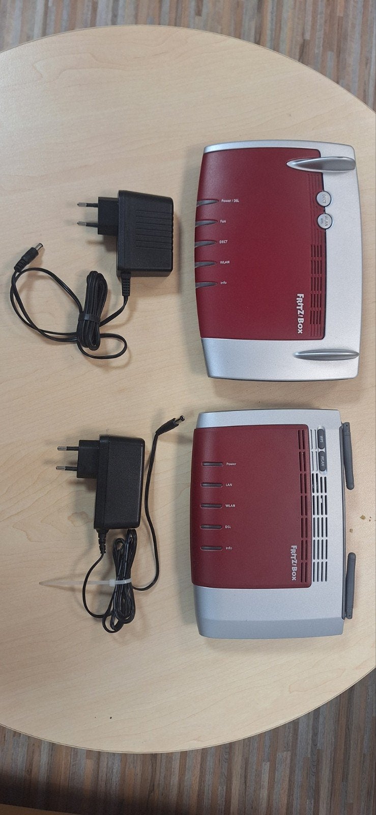 FRITZ!Box 7430 & 3272 met SFP modules, Ophalen of Verzenden, Gebruikt, Router met modem, FRITZ!Box