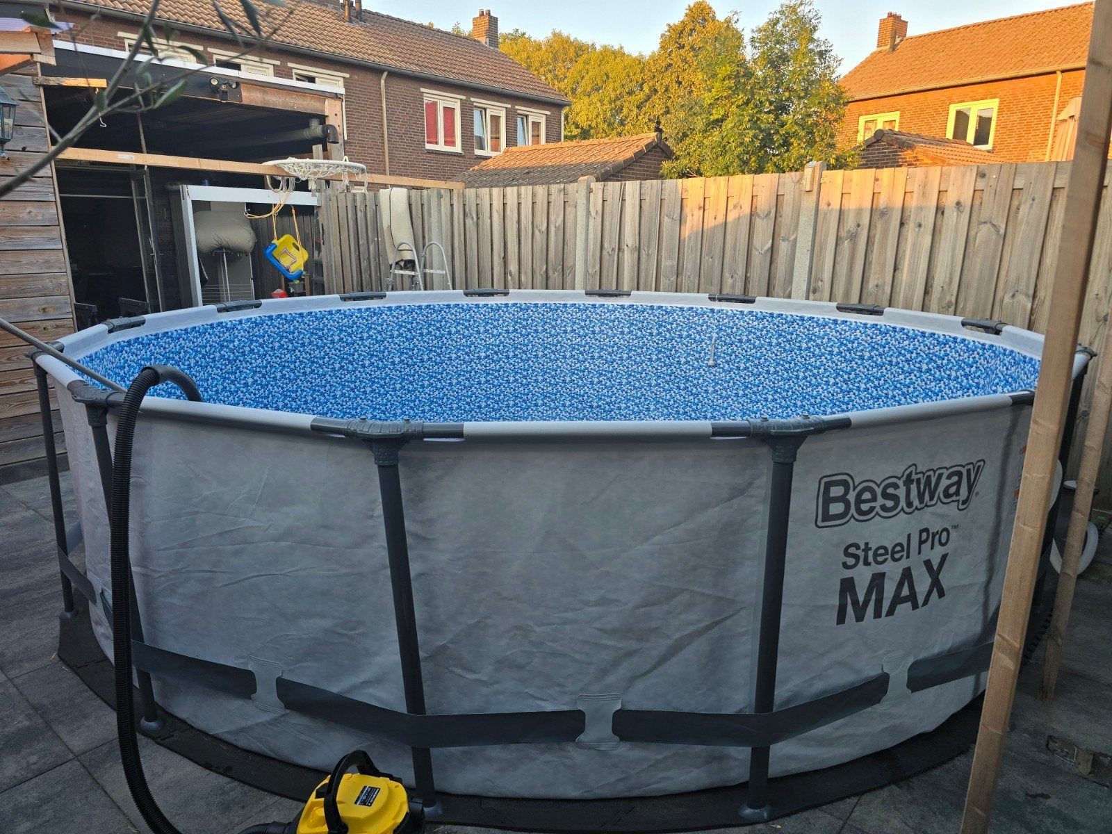 Bestway Steel Pro Max zwembad, Ophalen, Rond, 300 cm of meer, Opzetzwembad