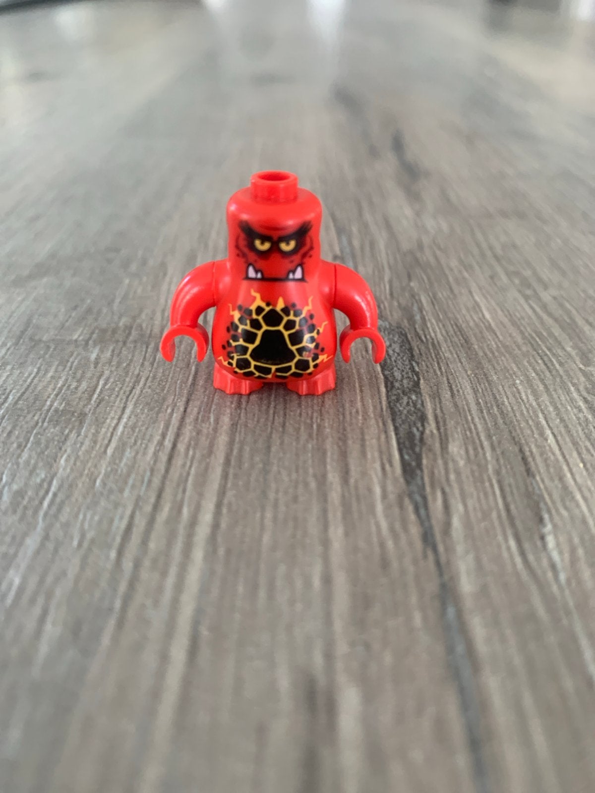 Lego Minifiguur Rood Monster met Vlammenpatroon, Ophalen, Gebruikt, Lego, Minifiguur