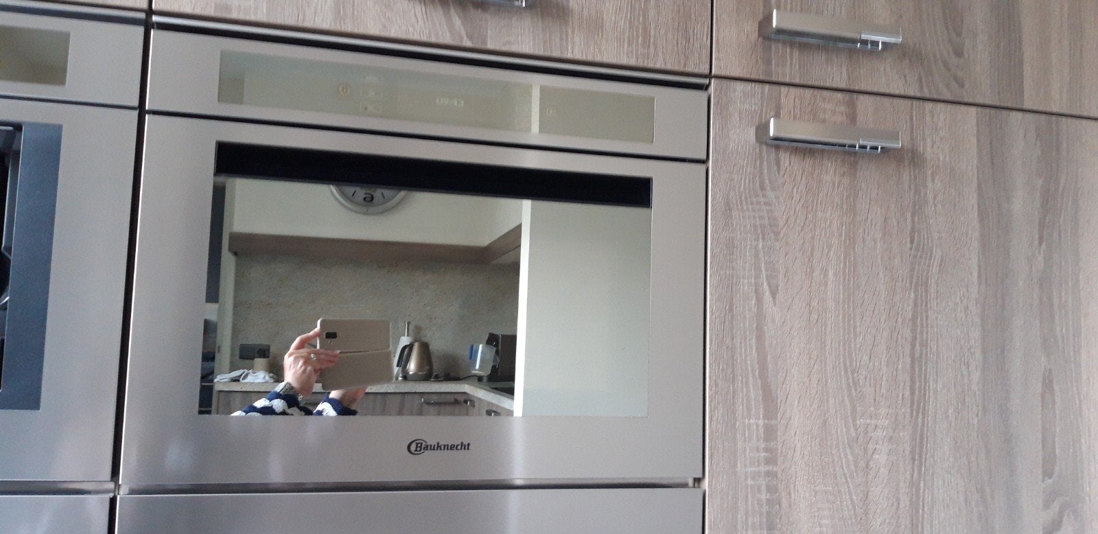 Combi magnetron/oven inbouw Bauknecht 45 cm hoog, Witgoed en Apparatuur, Ophalen, Gebruikt