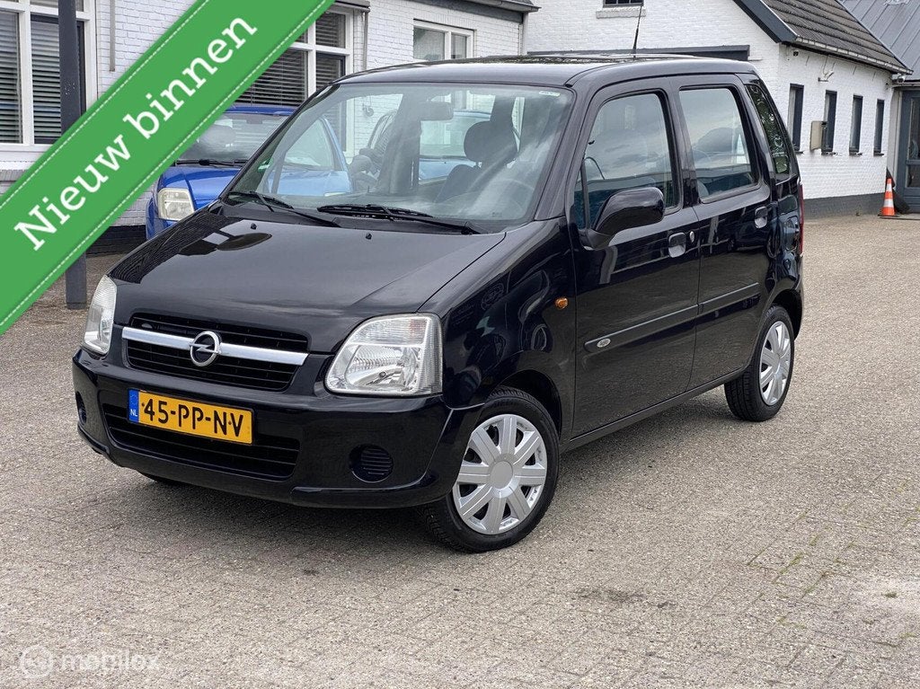 Opel Agila 1.2-16V Enjoy (75pk) | 2004 | slechts 31.dkm, Auto's, Opel, Voorwielaandrijving, Zwart, Origineel Nederlands, Bedrijf