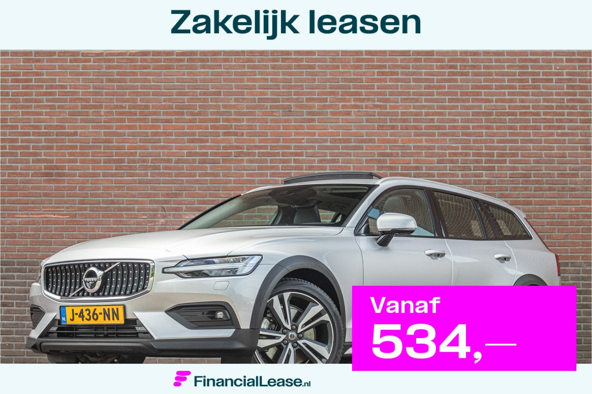 Volvo V60 Cross Country B5 AWD Pro, Origineel NL, Nappaleder, 15 km/l, 4 cilinders, Lease, Benzine