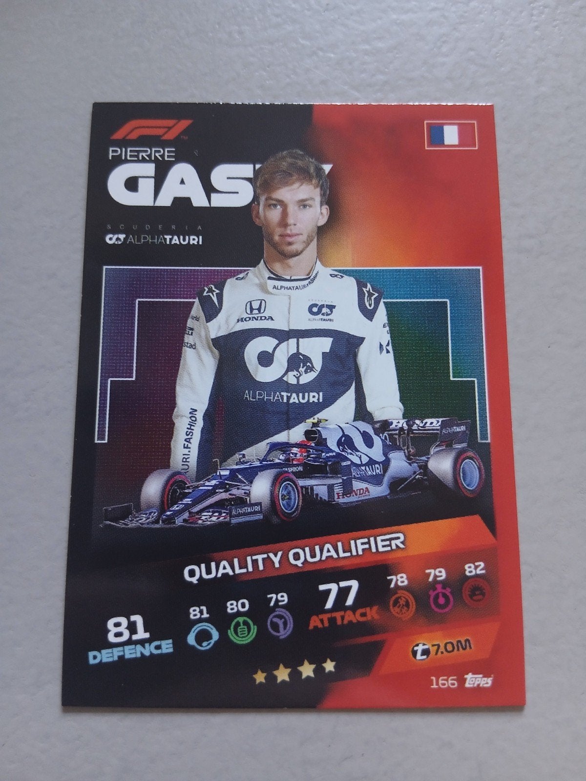 Pierre Gasly Topps Turbo Attax 2021 F1 kaart, Hobby en Vrije tijd, Ophalen of Verzenden, Zo goed als nieuw, Losse kaart