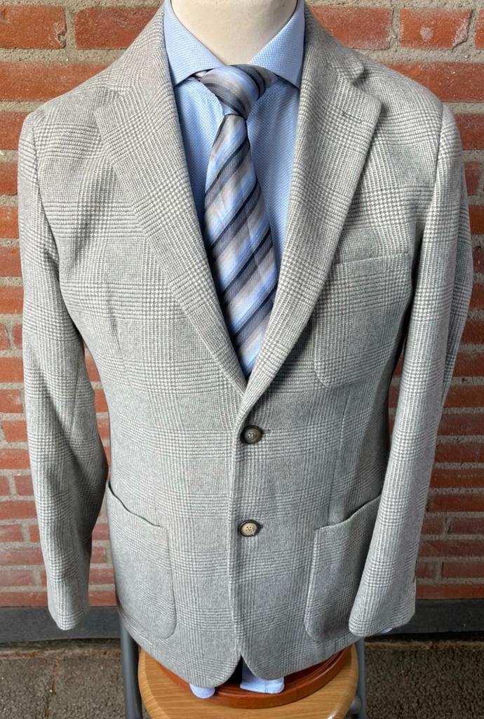 Nieuw Gentiluomo Gold blazer/ jasje bleu ruit 100% Angora 48, Ophalen of Verzenden, Nieuw, Maat 48/50 (M), Grijs