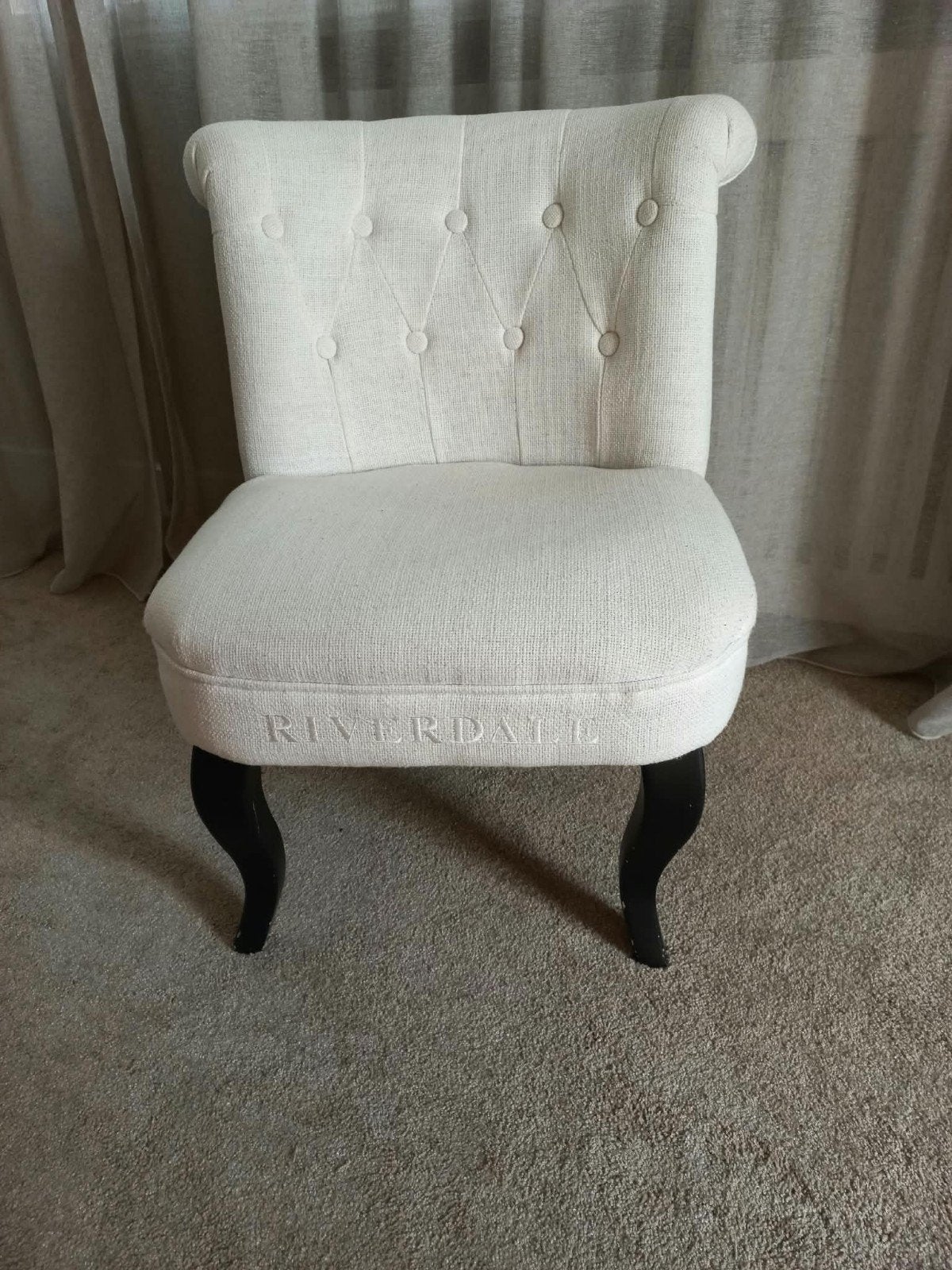 riverdale stoeltje, fauteuil, Ophalen, Minder dan 75 cm, Zo goed als nieuw, Stof