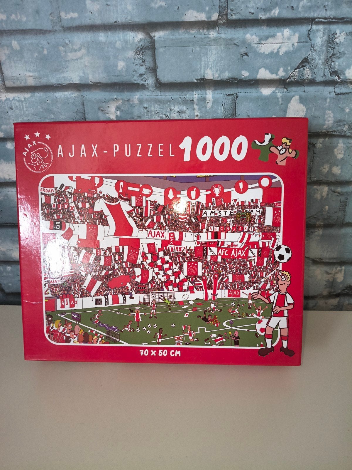 Ajax Puzzel 1000 Stukjes - Voetbalstadion, Ophalen of Verzenden, Meer dan 50 stukjes, Gebruikt, 6 jaar of ouder