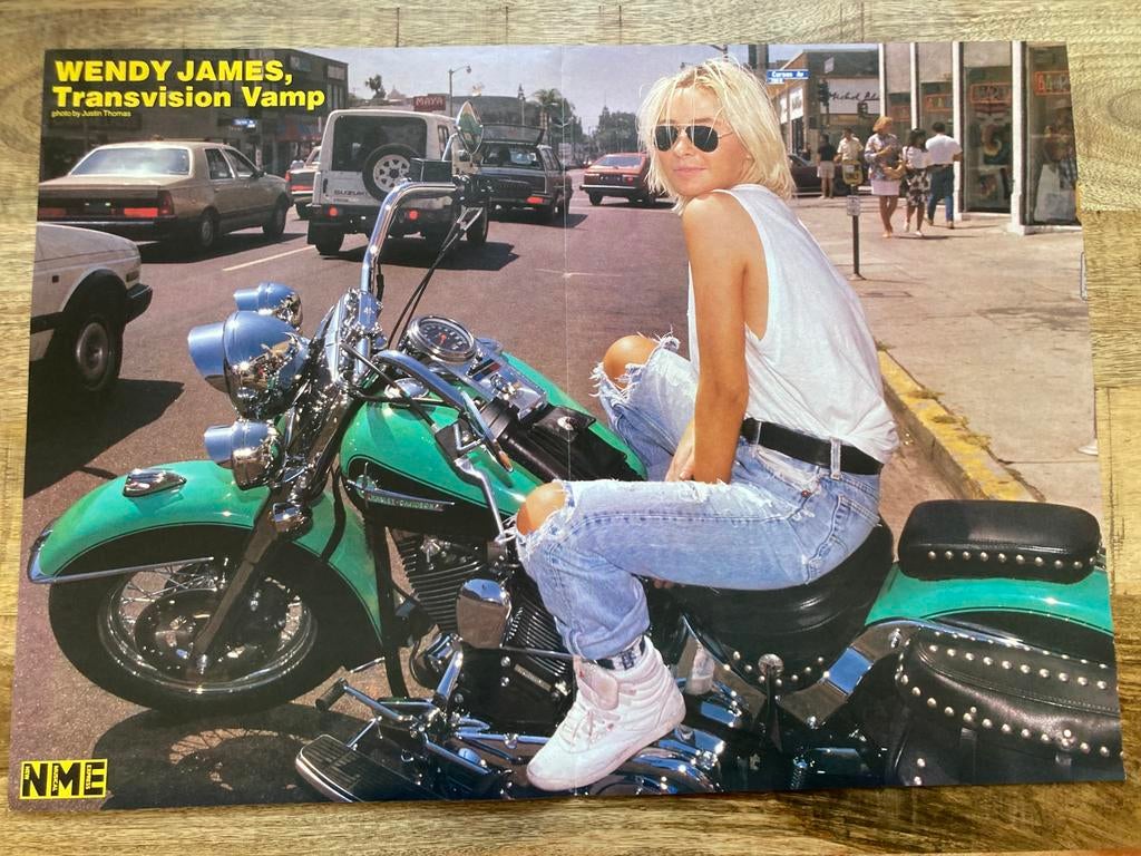 Poster A2 formaat WENDY JAMES Transvision Vamp, Ophalen of Verzenden, Zo goed als nieuw, A1 t/m A3, Film en Tv