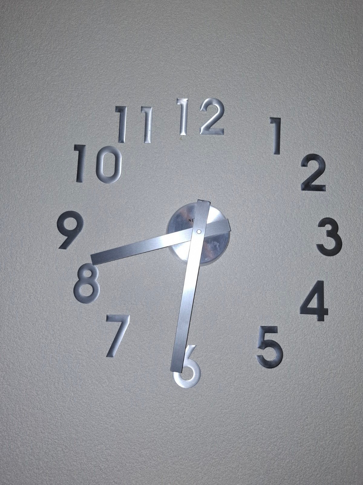 Nextime klok met losse cijfers, Ophalen of Verzenden, Analoog, Wandklok