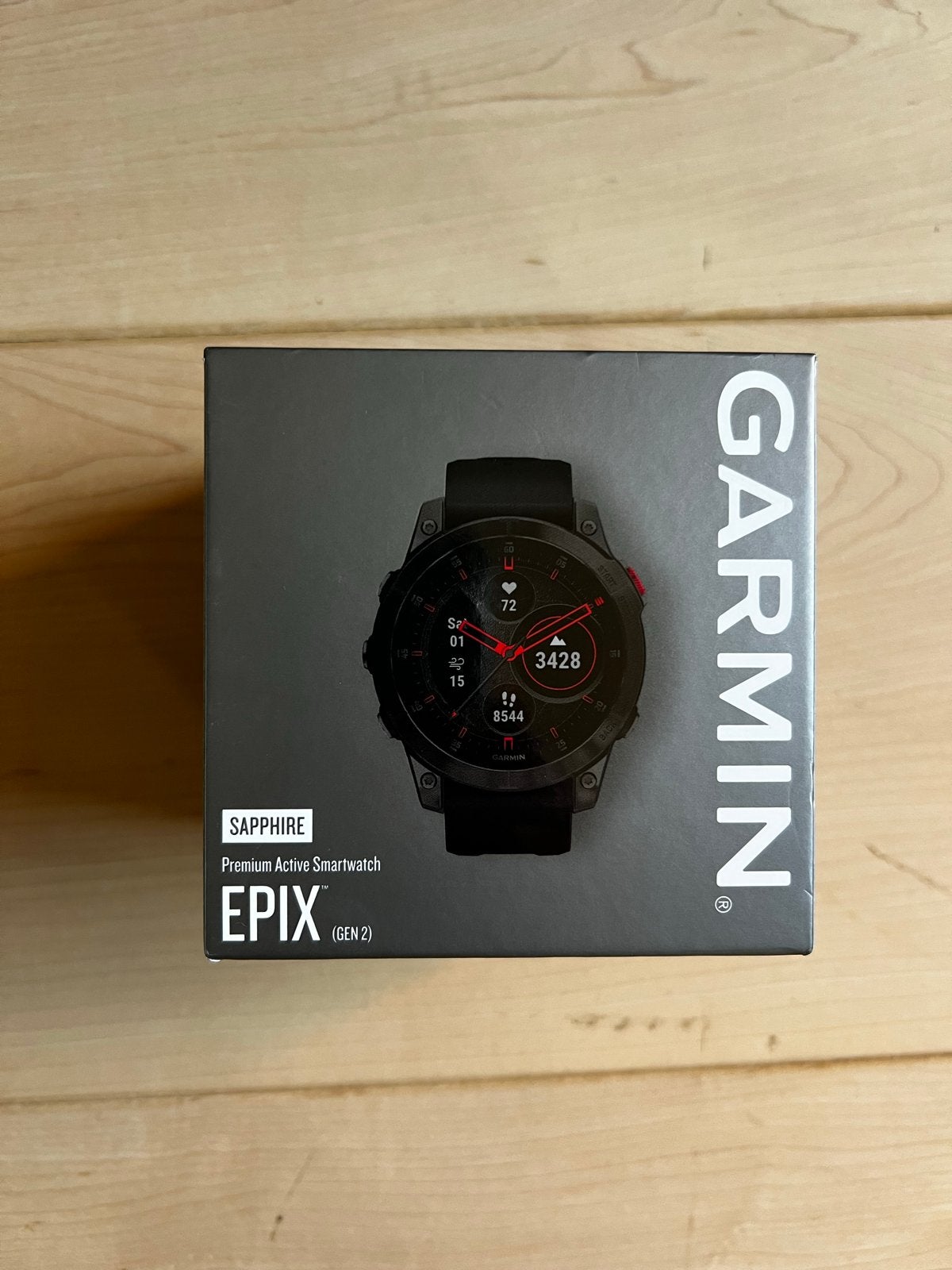 Foto 2 van Garmin Epix Gen 2 Sapphire Premium Smartwatch Zwart