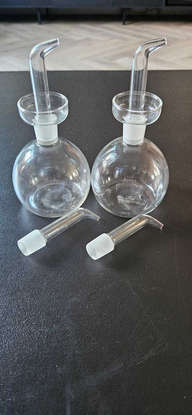 OLIE OF AZIJN FLESJES 250 ML, Ophalen, Nieuw, Glas