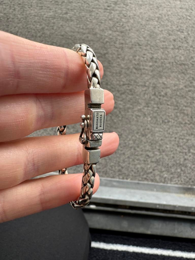 Buddha to Buddha armband 17 cm, Sieraden, Tassen en Uiterlijk, Armbanden, Ophalen of Verzenden, Nieuw, Zilver