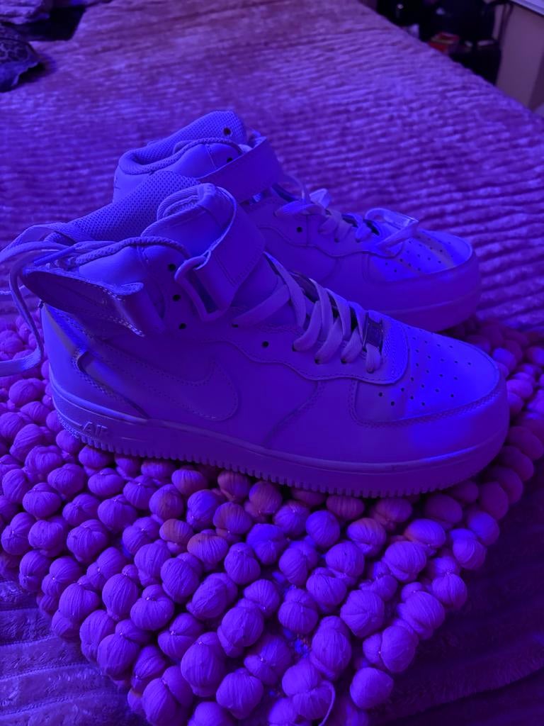 Nike Air Force 1 Mid - Witte Sneakers, Kleding | Dames, Schoenen, Ophalen, Wit, Sneakers of Gympen, Zo goed als nieuw