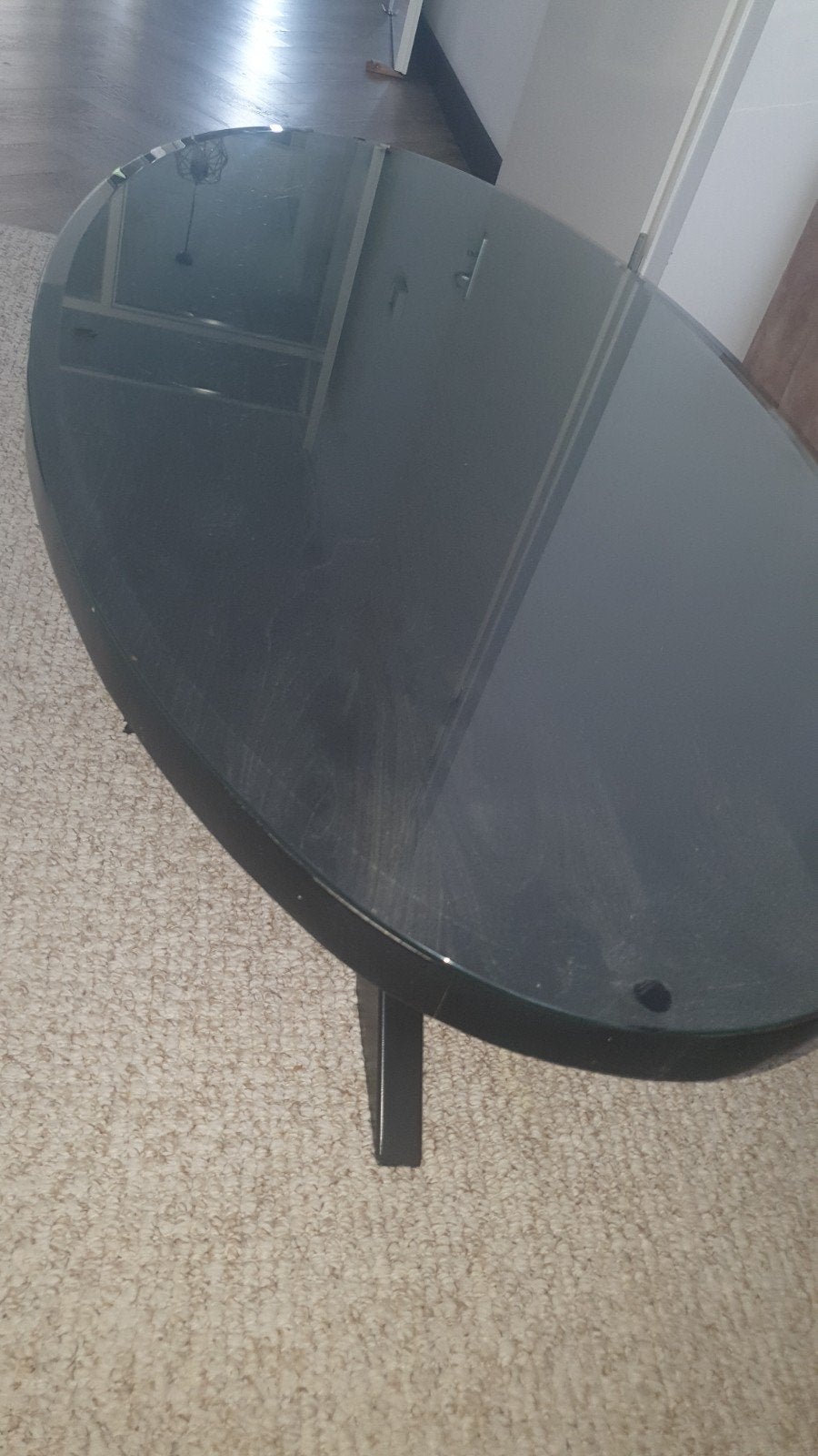 Ovale glas voor salontafel, 100 tot 150 cm, Glas, Ovaal, 50 tot 100 cm