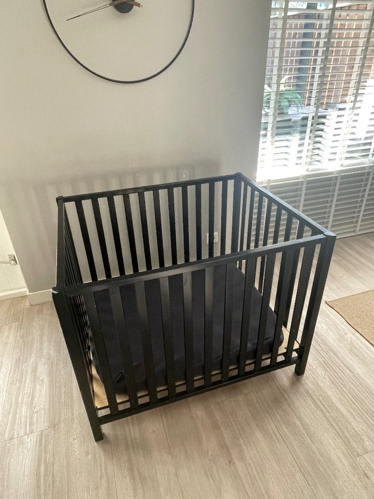 Baby box zwart, Kinderen en Baby's, Ophalen, Gebruikt, Rechthoekig, In hoogte verstelbaar