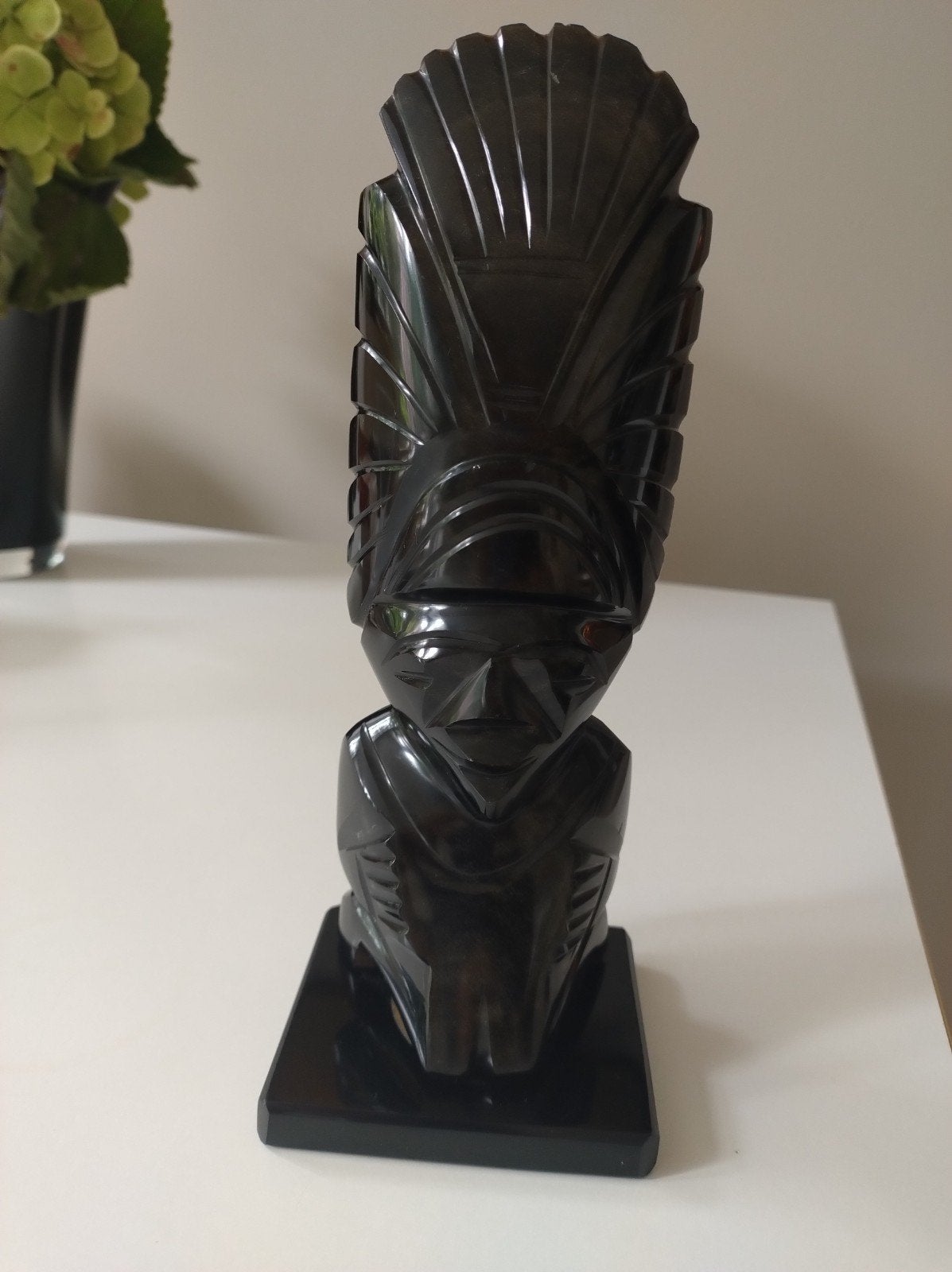 Mexicaans Azteeks/Maya Beeld van Goud Obsidiaan, Antiek en Kunst, Ophalen of Verzenden