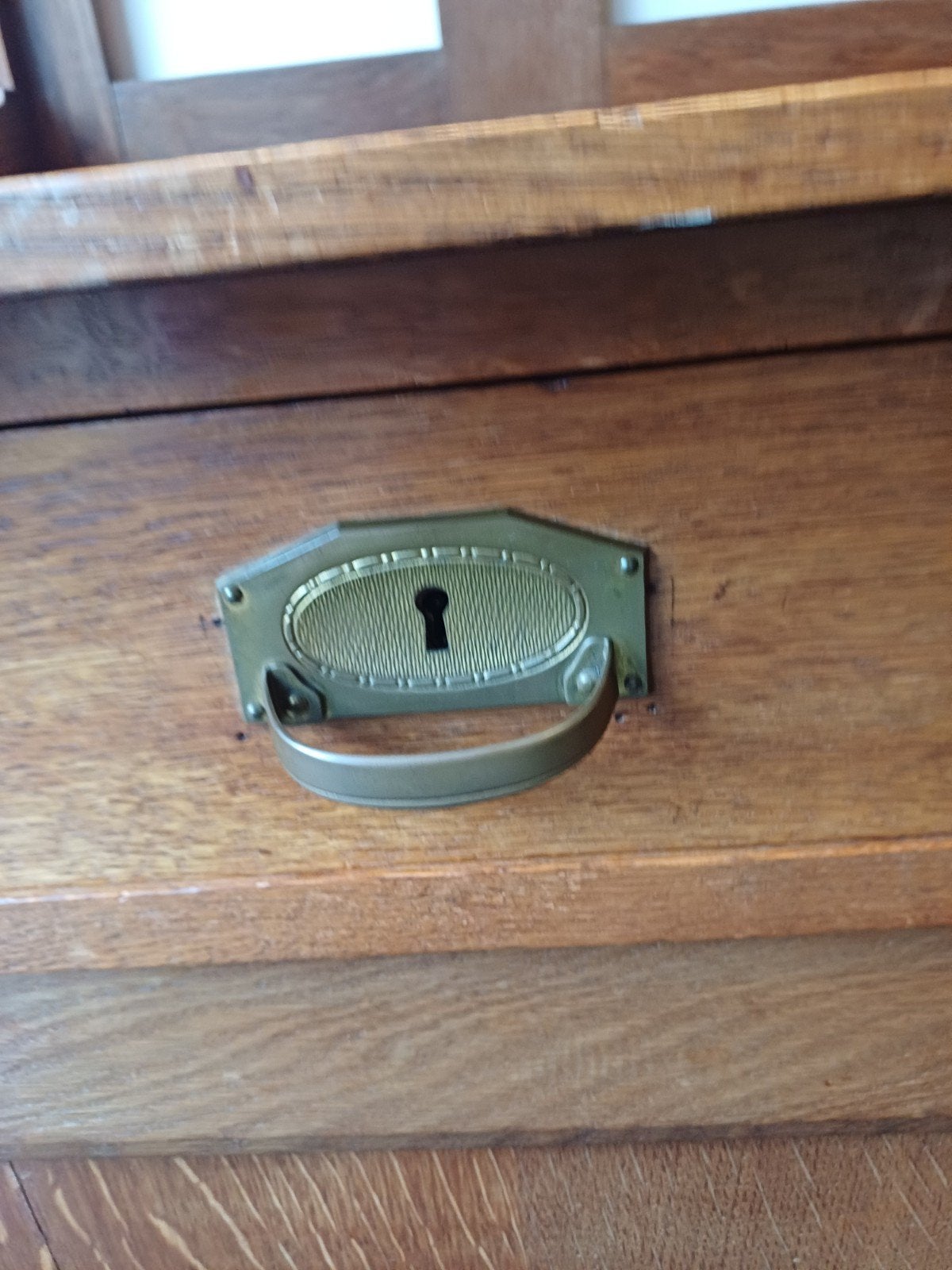 Antieke Eikenhouten Buffetkast met Vitrine, Ophalen