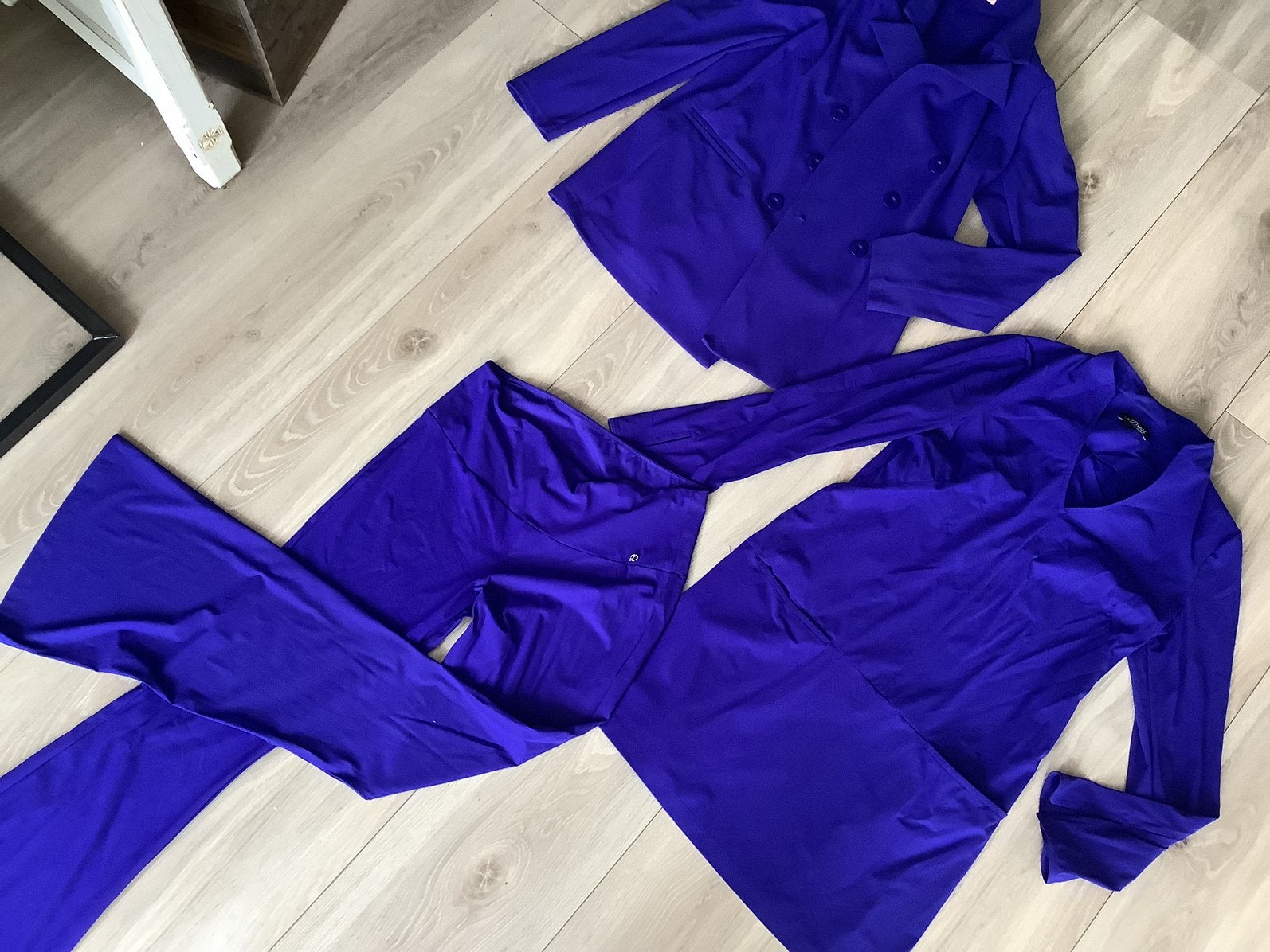 3 delig pak Studio Anneloes blazer broek tuniek LaDress L, Verzenden, Zo goed als nieuw, Maat 42/44 (L), Kostuum of Pak