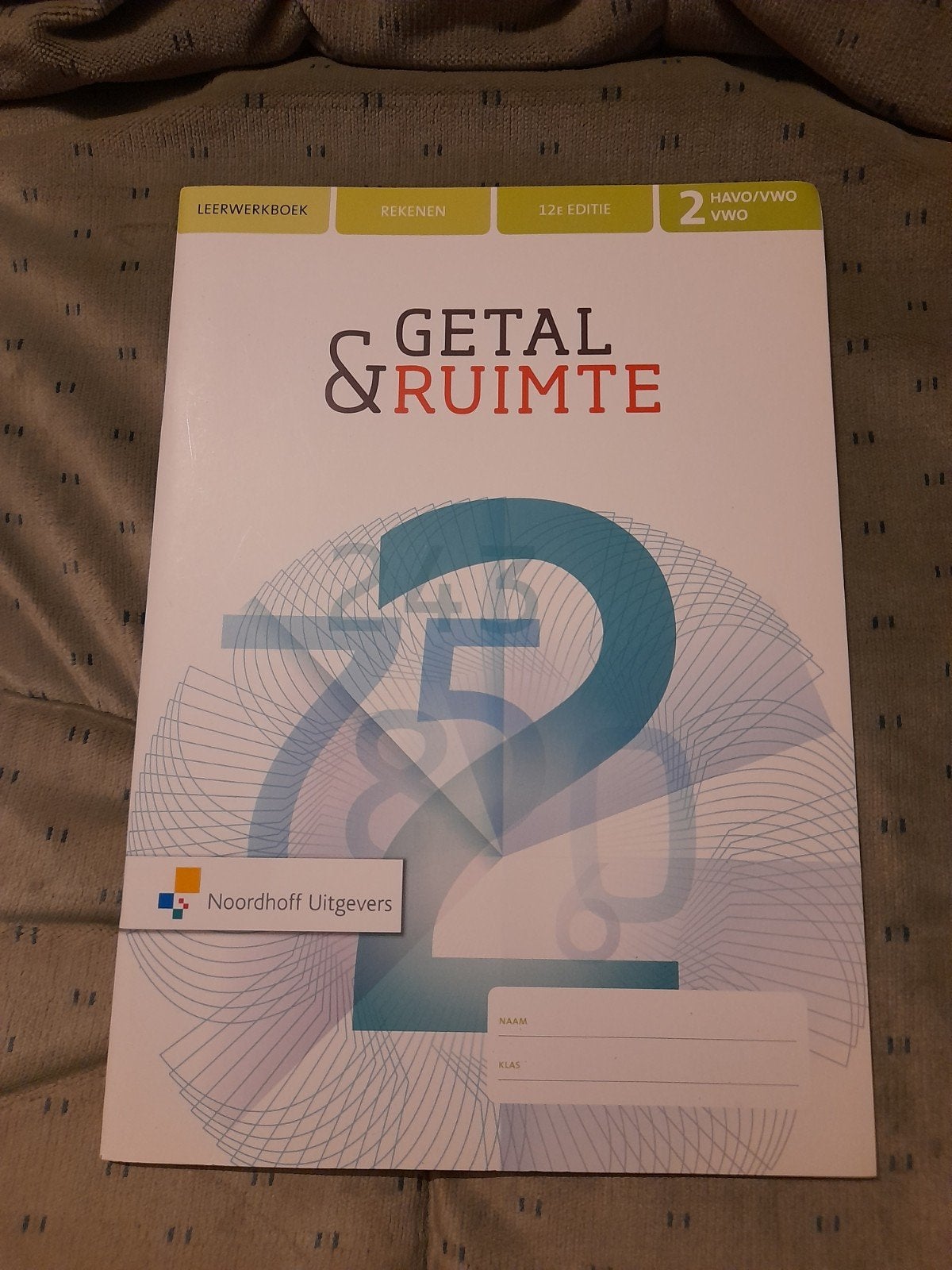 Getal & Ruimte 2 HAVO/VWO 12e editie - Rekenboek, Onbekend, HAVO, Zo goed als nieuw, Wiskunde A